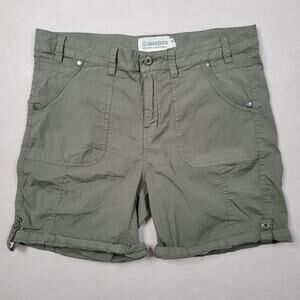 Aventura Women’s Size 8 Green Bermuda Organic Cotton Length Roll up Hiking